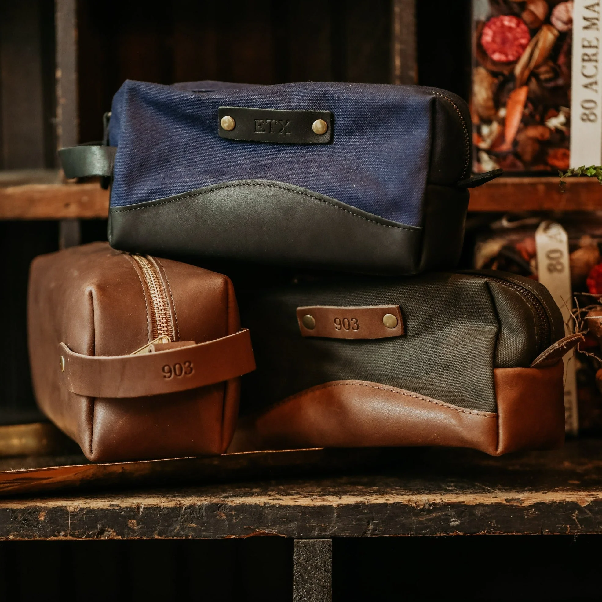 Full-Grain Leather Travel Bag - Image 9