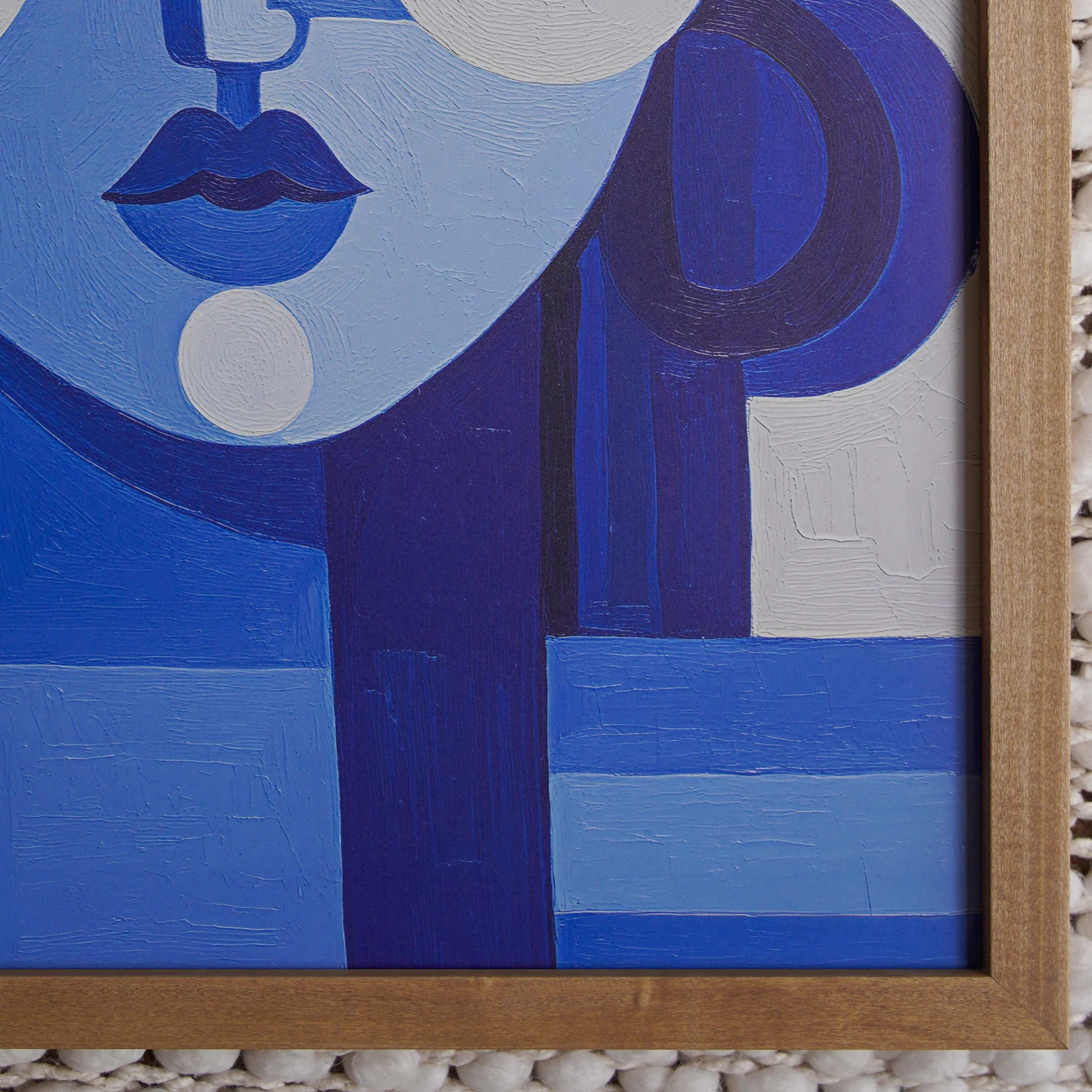 Blue Muse – 20x30 Almond Wood Frame with Acrylic - Image 7