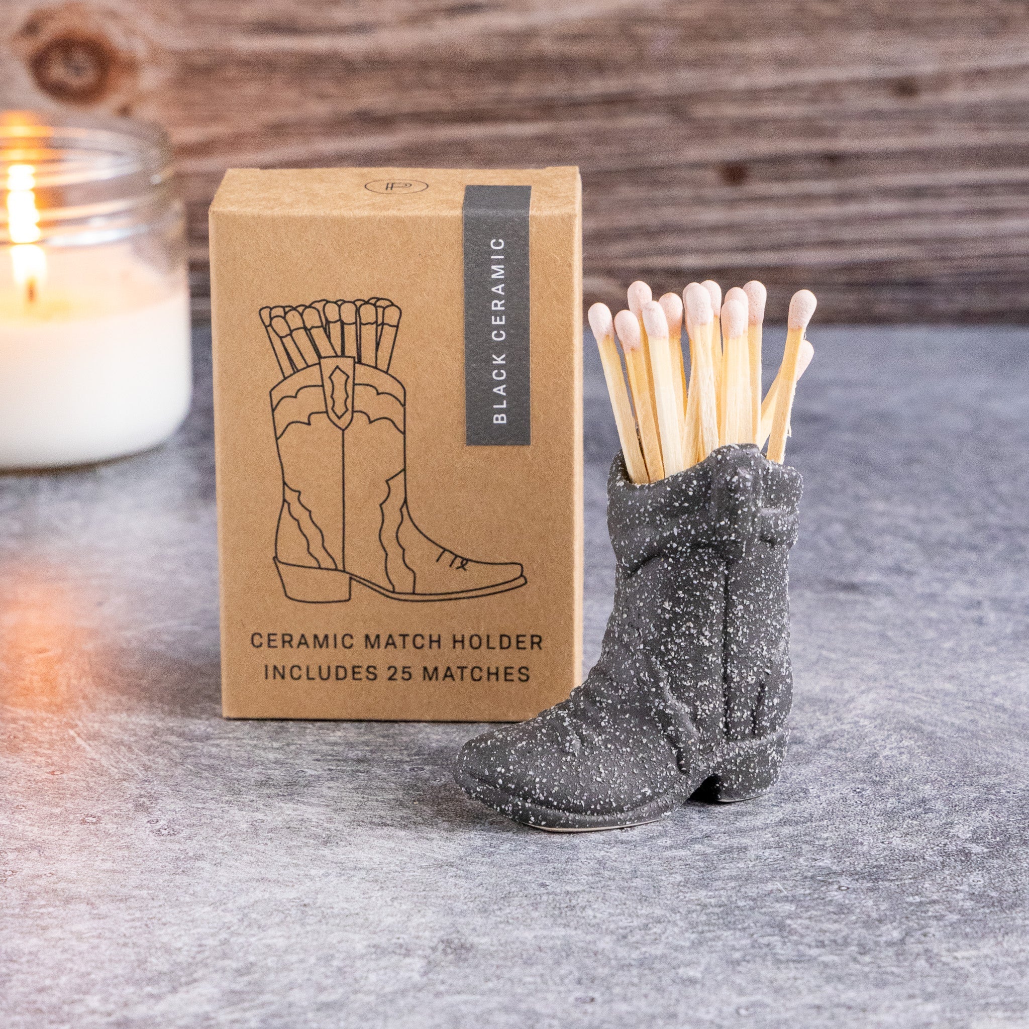 Cowboy Boot Vintage Match Holders - Image 4