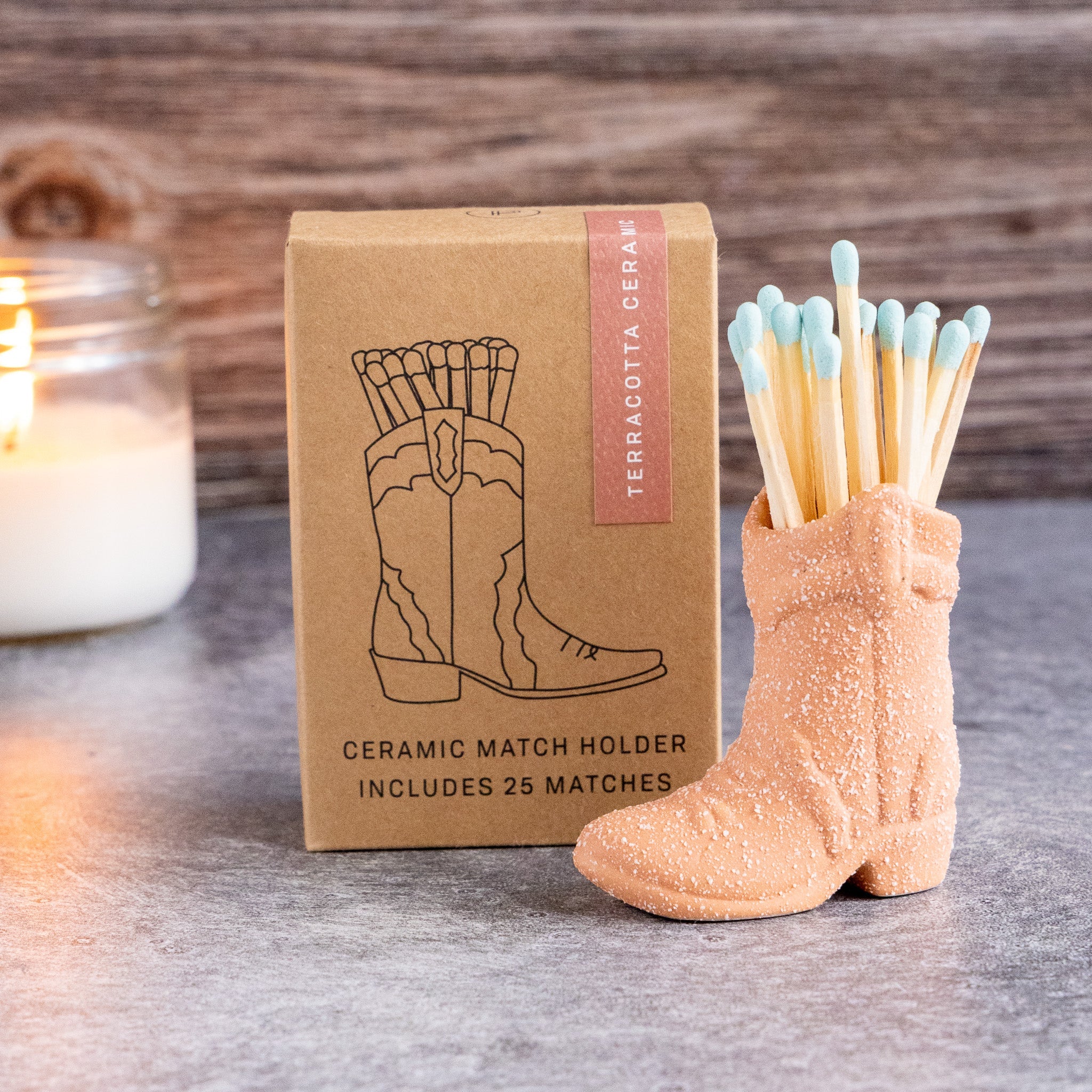 Cowboy Boot Vintage Match Holders - Image 6