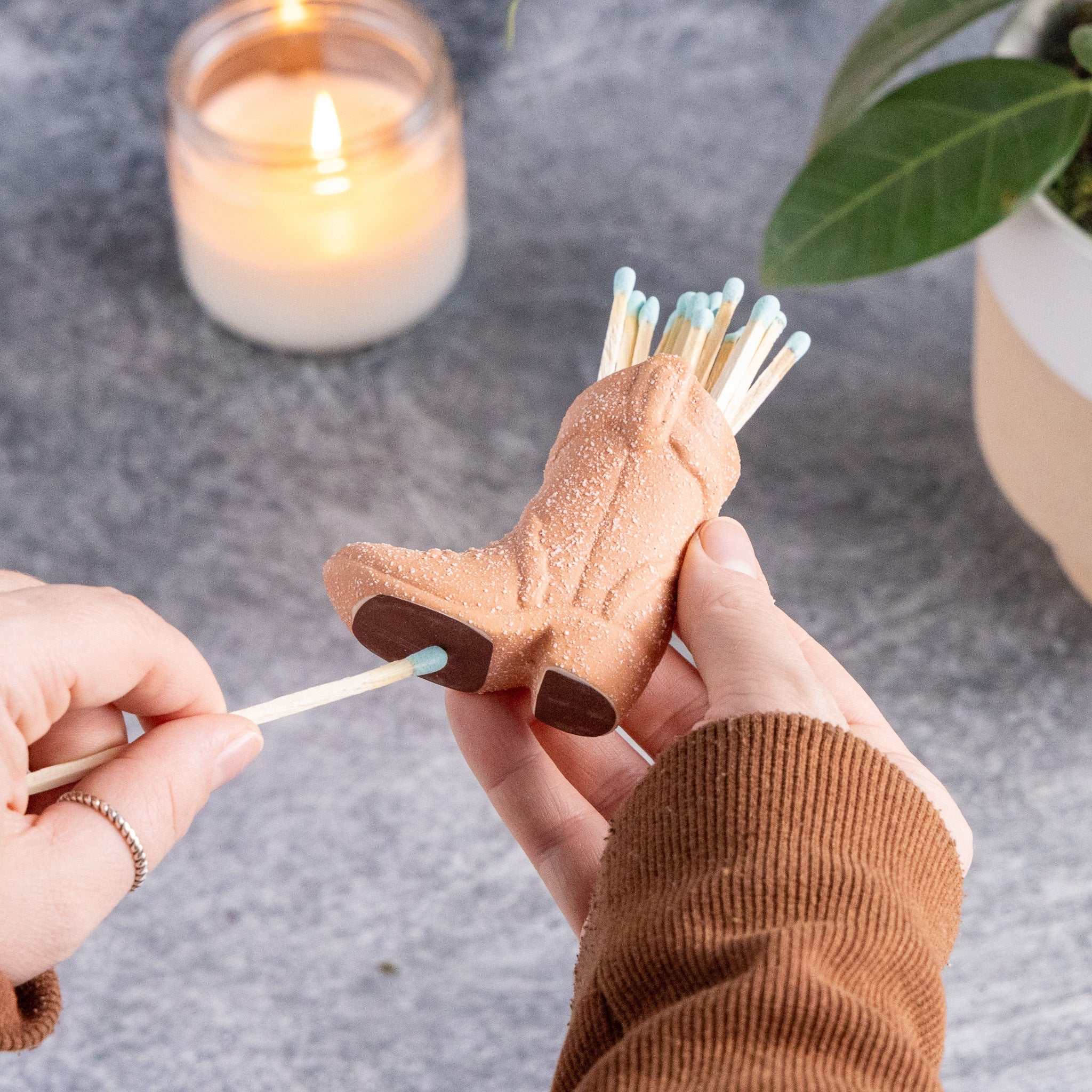 Cowboy Boot Vintage Match Holders - Image 8