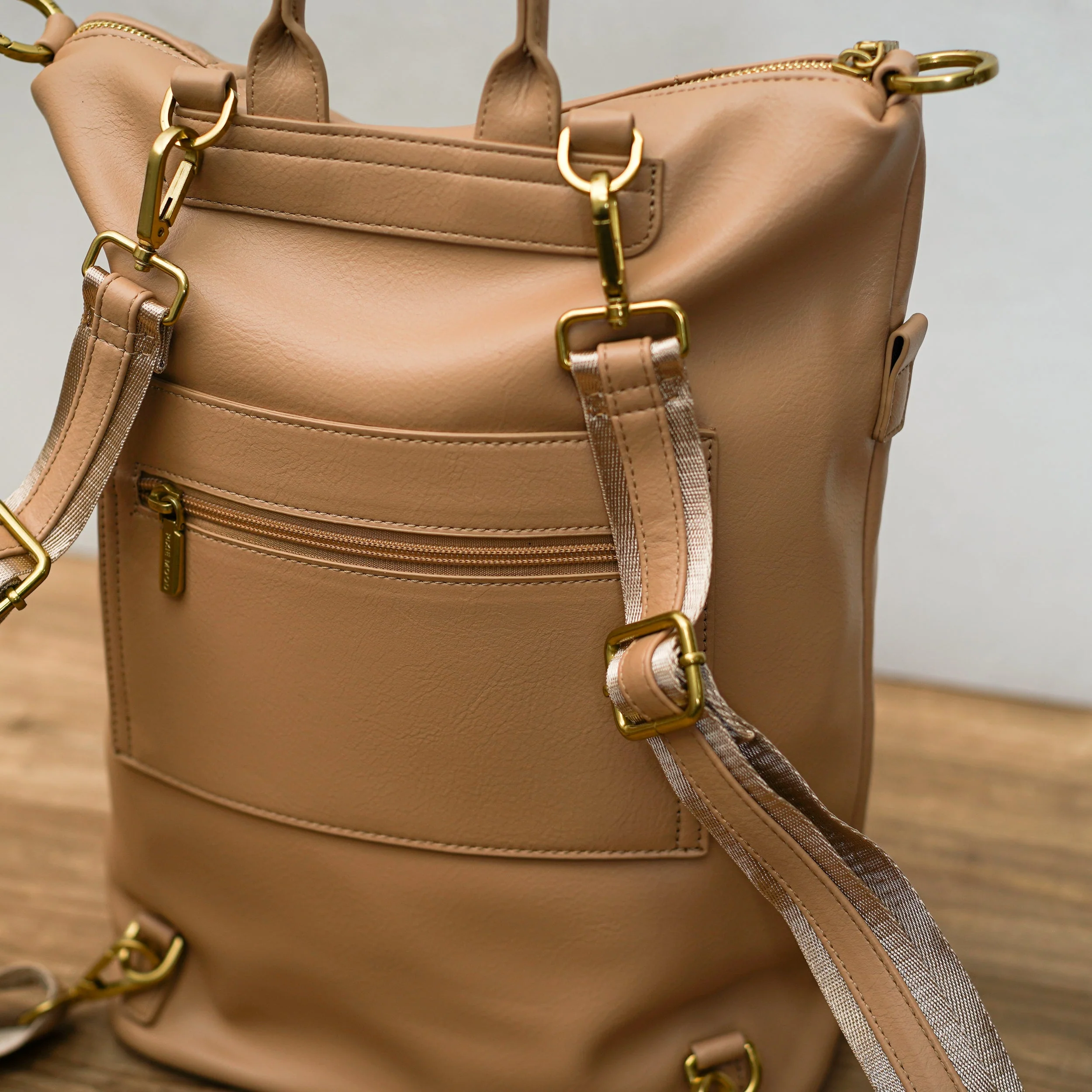 Convertible Leather Backpack - Image 15
